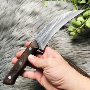 Dao lưỡi liềm (lưỡi cong) Nhật Akatsuki dài 26cm thép không gỉ (bổ) khui sầu riêng