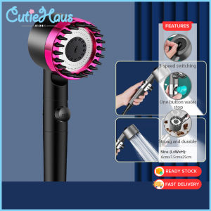 Cutiehaus 4 In 1 Massagable High Pressure Shower Head With Filter Shower Head High Pressure 3 Mode Water Saving Removable Handheld Rain Shower Kepala Pancuran Mandi Tekanan Tinggi