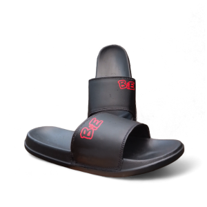 Bie - Sandal Slide Bie Up Genzha Series Red In 1st Gen Black