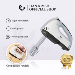 HAN RIVER hand mixer kue /（Garansi 365 hari/bisa COD）/  originalasli 150W Electric pengocok telur Dough Cakes Bread Egg
