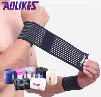 [ 1 chiếc ] Băng bảo vệ cổ tay AOLIKES - Băng bảo vệ cổ tay nam nữ tránh chấn thương thời trang cao cấp ( dài 40 cm )
