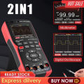Handheld Digital Oscilloscope Multimeter + Function Signal Generator 2023 Latest 3IN1 Dual Channel 10MHZ*2 50MS/s. 