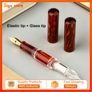 MAJOHN N15 Flower body English soft elastic calligraphy tip glass tip pen copperplate ES ER
