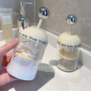 Facial cleanser foam maker Light luxury press facial cleanser mousse foam bottle Shampoo shower gel foam special facial foam maker Automatic rebound cup