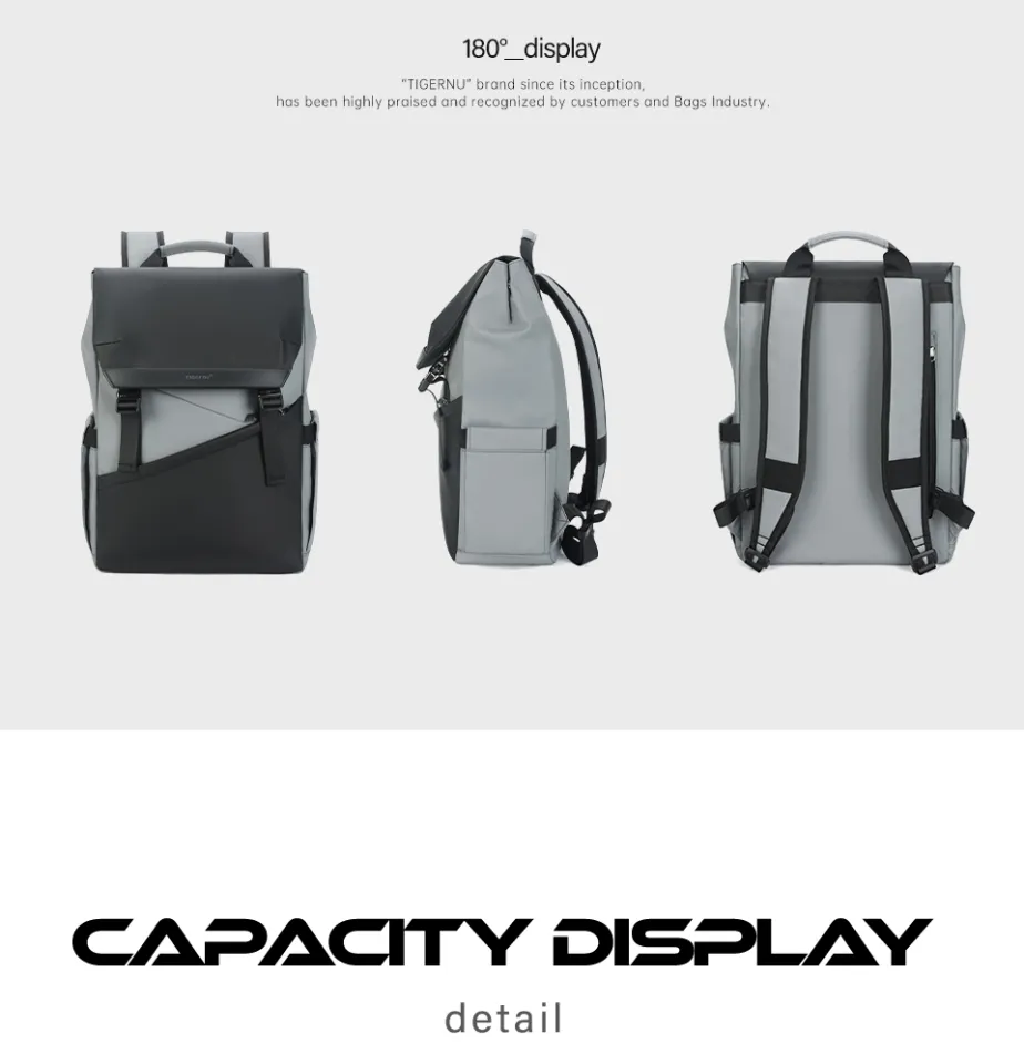 Tigernu Lifetime Warranty Fashion Backpack Men Korean Style Laptop