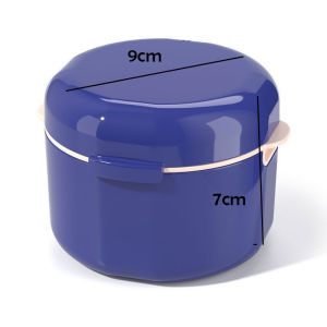 Zeekea Denture Case Kit with Strainer Large Mouth Guard with Lid HingeStorage Soak Container Denture Case for Clean