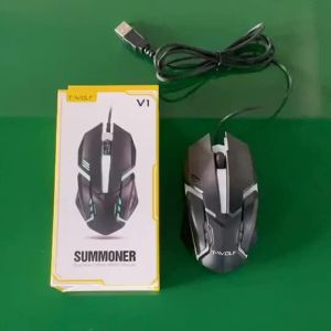 (HD1) Sói Sấm Sét V1 Chuột có dây USB Chuột phát sáng dùng cho máy tính để bàn và máy tính xách tay đa năng và giá cả phải chăng.