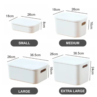 🇸🇬 🔥 Koala Home Stackable Storage Box with lid/Large Storage Boxes/Cabinet organizer Organizer Quality Home收纳盒