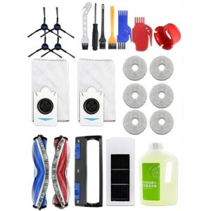 Ecovacs DEEBOT T30S Combo Robot Vacuum Cleaner HEPA Filters Main Brushes Mop Pads Dust Bags Side Brush Cover Accessories Replacement Parts