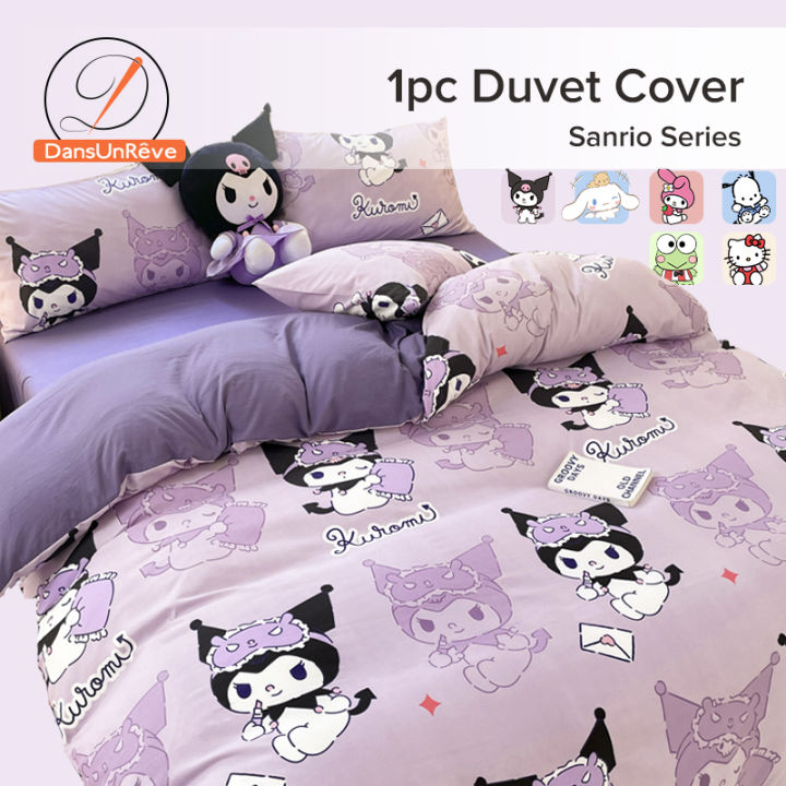 Dansunreve%20Quilt%20Cover%20Washed%20Cotton%20Duvet%20Cover%20Sanrio%20Kuromi%20Cinnamoroll%20Pochacco%20Kitty%20Comforter%20Cover%20with%20Zipper%20-%20Image%202