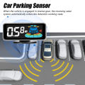 Car Parking Sensor Rear Reversing Radars System with 4 Parking Sensors Distance Detection LCD Distance Display Sound Warning Buzzer. 