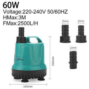 Teekland 5/8/18/25/40/60วัตต์พิพิธภัณฑ์สัตว์น้ำสะเทินน้ำสะเทินบกด้านล่างปั๊มน้ำดูดมัลติฟังก์ชั่กรองเงียบปั๊มน้ำดำน้ำพิพิธภัณฑ์สัตว์น้ำถังปั๊ม