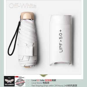 Ultra Light Anti-UV UPF50+ Sun Protection Mini Folding Umbrella with Sleeve Good Gift