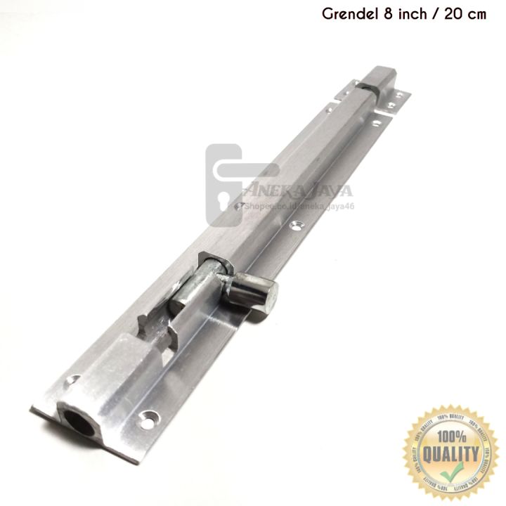 grendel pintu rumah 8 inch 20 cm / kunci pintu / slot pintu / Grendel pintu daun pintu 2 dua
