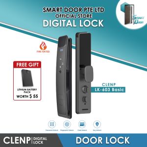 🔒 Fire-Rated Digital Door & Gate Lock Bundle | CLENP LK-603 Basic + LK-1904 🔒