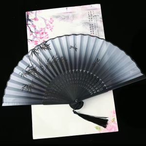 Kipas Tangan Jepang Ancient Style Folding Fan Souvenir Gaya China Model Lipat Bahan Bambu