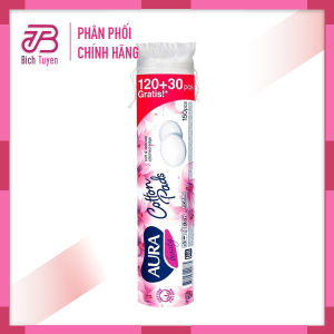 Bông Tẩy Trang Aura Beauty 150 Miếng