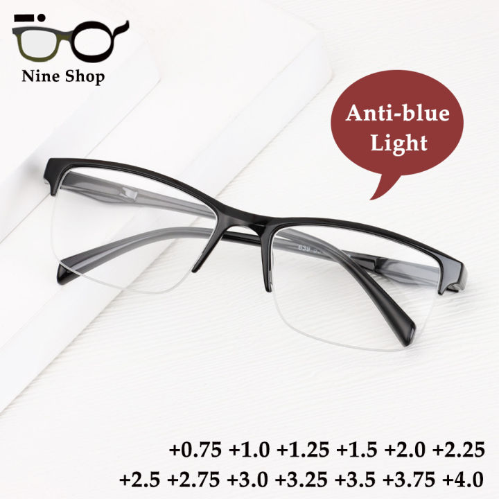 Half eye reading glasses frames on sale