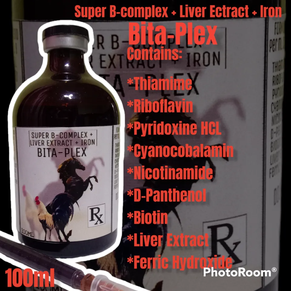 Bitaplex SUPER VITAMINA B12 liver extract iron dextran100ML 100Ml Liquid  Supplement For Pigs Sheep Goats Dogs Birds Cats All Life Stage Animal  Health - Lazada | Lazada PH