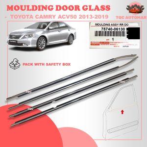 ORIGINAL TOYOTA CAMRY ACV50 2013-2019 DOOR MOULDING LINING RUBBER OUTER GLASS WINDOW GETAH PINTU CERMIN LUAR PINTU