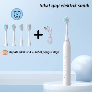 Sikat gigi elektrik sonik tahan air IPX7 dengan 6 mode pembersihan