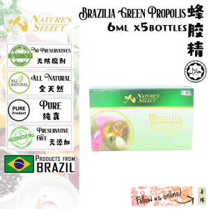 NATURE‘S SELECT Brazilia Green Propolis 蜂胶精 6ml x5bottles [SHAN YUAN ORGANIC / 善缘有机]