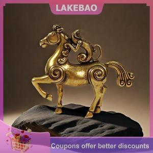 【LAKEBAO】 Năm 2026 của Ngựa đồng thau phong thủy bức tượng ngựa thu nhỏ ban phước cho sự nghiệp của bạn với thành công văn phòng nhà máy tính để bàn trang trí quà tặng