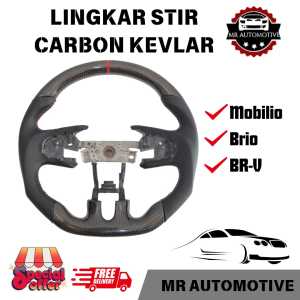 Lingkar Stir Setir Steer Mobilio Brio Brv Carbon Kevlar Original