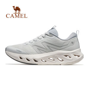 Cameljeans Sports Shoes Spring and Summer New Running Shoes for Men Lace-up Breathable Cushioning Lightweight Jogging Shoes