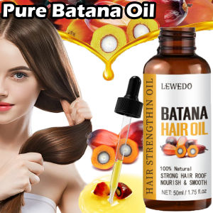 Batana น้ำมันยาบำรุงผมเซรั่มการเจริญเติบโตของเส้นผม50มล. ป้องกันผมร่วงน้ำมันหอมระเหยหนาขึ้นชุดบำรุงผมซ่อมแซมผมแห้งกร้านแห้งเสีย