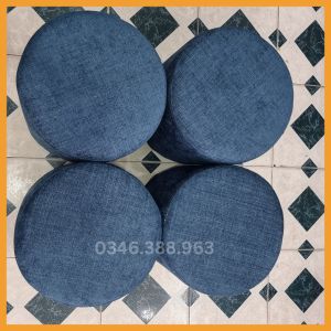 [Giá Tại Xưởng] Ghế Đôn Vuông Sofa Màu Xanh Dương Kê Chân Ngồi Ghế Bàn Trang Điểm Bọc Mút Nhiều Màu Sắc