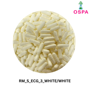 1000pcs Size 3 White -OSPA Empty Capsule Gelatin