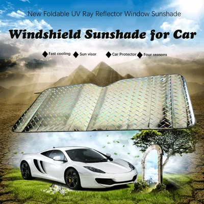Front Car Sunshade Windshield- Jumbo/Standard Sun Shade Keeps Vehicle Cool-UV Ray- SUV 140cmx75cm