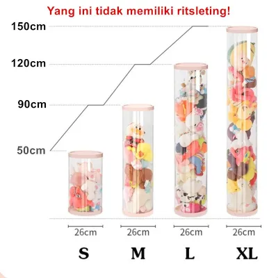 Doll Storage Bucket / Ember Penyimpanan Boneka Berritsleting / Ember Penyimpanan Boneka / Boneka Tempat Penyimpanan/Penyimpanan Mainan Anak-anak