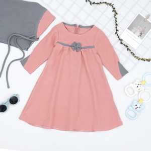 Set Gamis Baby Ameenah B&D Kids - Dress Anak Perempuan Bahan Kain Sakylah Lengan Panjang