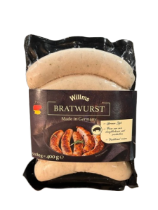 Willms Bratwurst Pork Sausage 400G