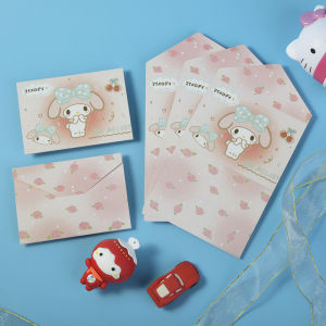 ✨Xinder✨ Sanrio Series Greeting Card Kids Mini New Year Blessing Greeting Cards New Year Postcard Gifts Card New Year Party Card