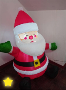 Santa Claus Christmas Inflatable 4ft DECORATION