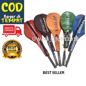 Raket yonex Badminton Bulutangkis YONEX BONUS TAS Setengah cover Raket cocok untuk dewasa remaja dan raket anak