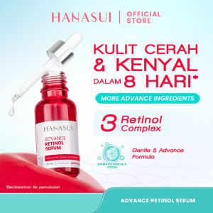 Hanasui Retinol Serum Wajah Penghilang Flek Hitam Dan Glowing Pencerah Wajah Original Asli BPOM Murah