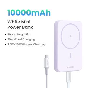 【3C Certified CCC】UGREEN Magnetic Wireless 10000mAh PowerBank Charger Power bank For i15 iPhone 14 13 12 Pro PB561 3C ugreen powerbank