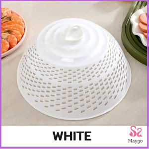 ฝาชีครอบอาหาร ฝาชีพลาสติก ป้องกันแมลงวัน สามารถใช้ 2 แบบ ใช้เป็นที่ล้างผัก ผลไม้ได้ สําหรับโต๊ะอาหาร food cover