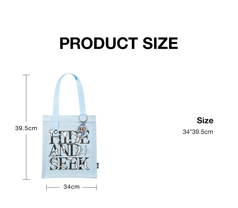 POP MART LABUBU HIDE AND SEEK IN SINGAPORE SERIES-Canvas Bag