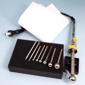 btnx DIY Fabric Flower Making Tools Set 220V 200-450 ℃   Adjustable Temperature Soldering Iron 8 Pieces Stainless Steel Tips Q3P9R