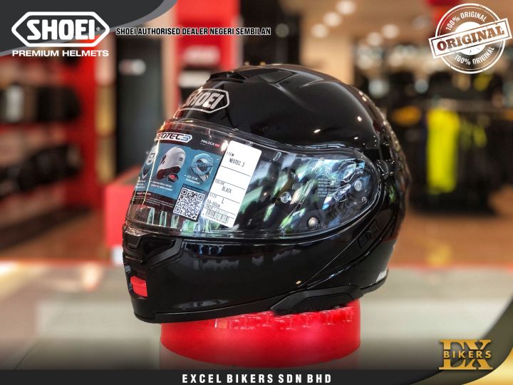 shoei flip up helmet malaysia Neotec 3 Modular Breeze TC-2 Medium even with winter gloves SHOEI NEOTEC 3 BLACK /NEOTEC