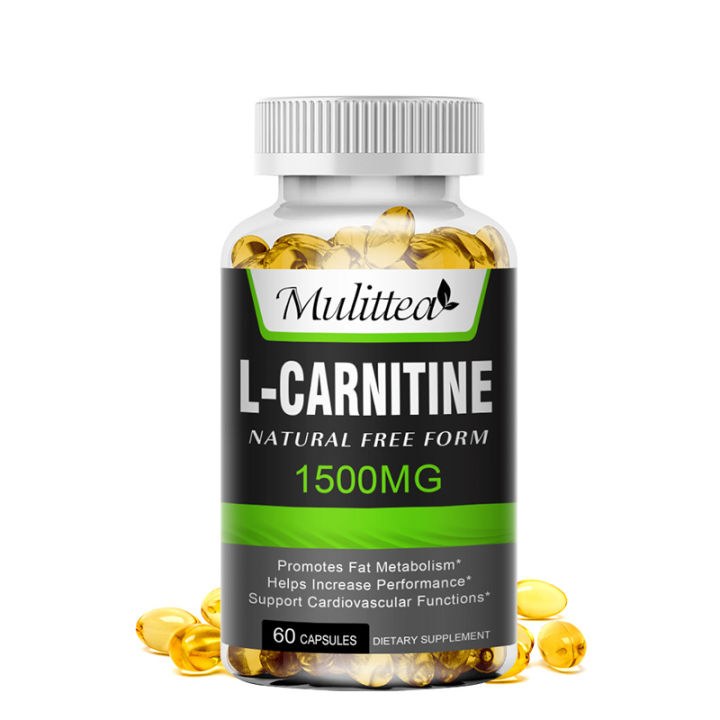 Mulittea LCarnitine 1,500 mg keto capsules High Potency Supports