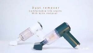 Portable Cordless Large Suction Power Handheld Vacuum Cleaner Mite Dust Catcher Lightweight For Bed Car Hard Floor Hair