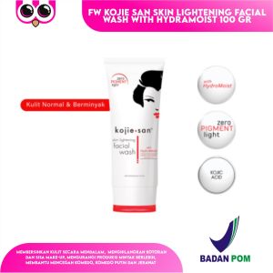 FW KOJIE SAN SKIN LIGHTENING FACIAL WASH WITH HYDRAMOIST 100 GR SABUN CUCI MUKA PEMBERSIH WAJAH