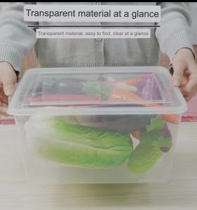 Refrigerator food storage box with lid plastic food-grade vegetable and fruit crisper Special food storage box