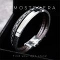 Gelang Kulit Pria 2 Layer Clip Style - Leather Men's Bracelet!. 